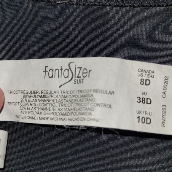 Fantasizer Halter Molded Cup One-Piece Swim Suit Size 8 - Picture 11 of 13